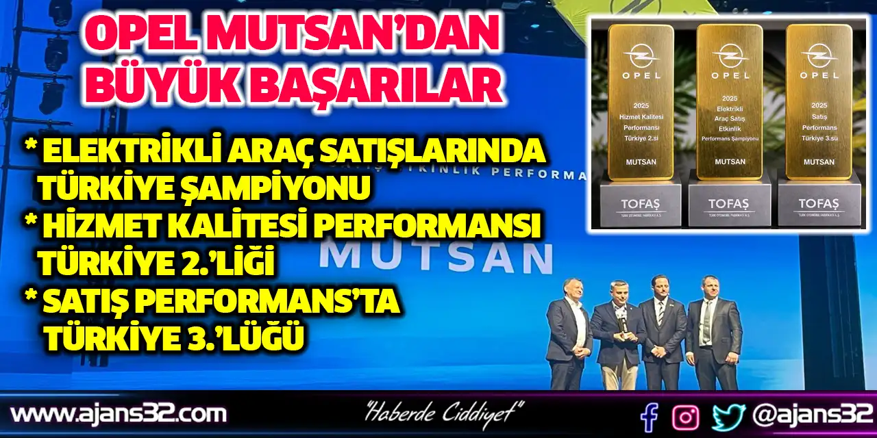 Opel Mutsan’dan Büyük Başarı: Elektrikli Araç Satışlarında Türkiye Şampiyonu Oldu