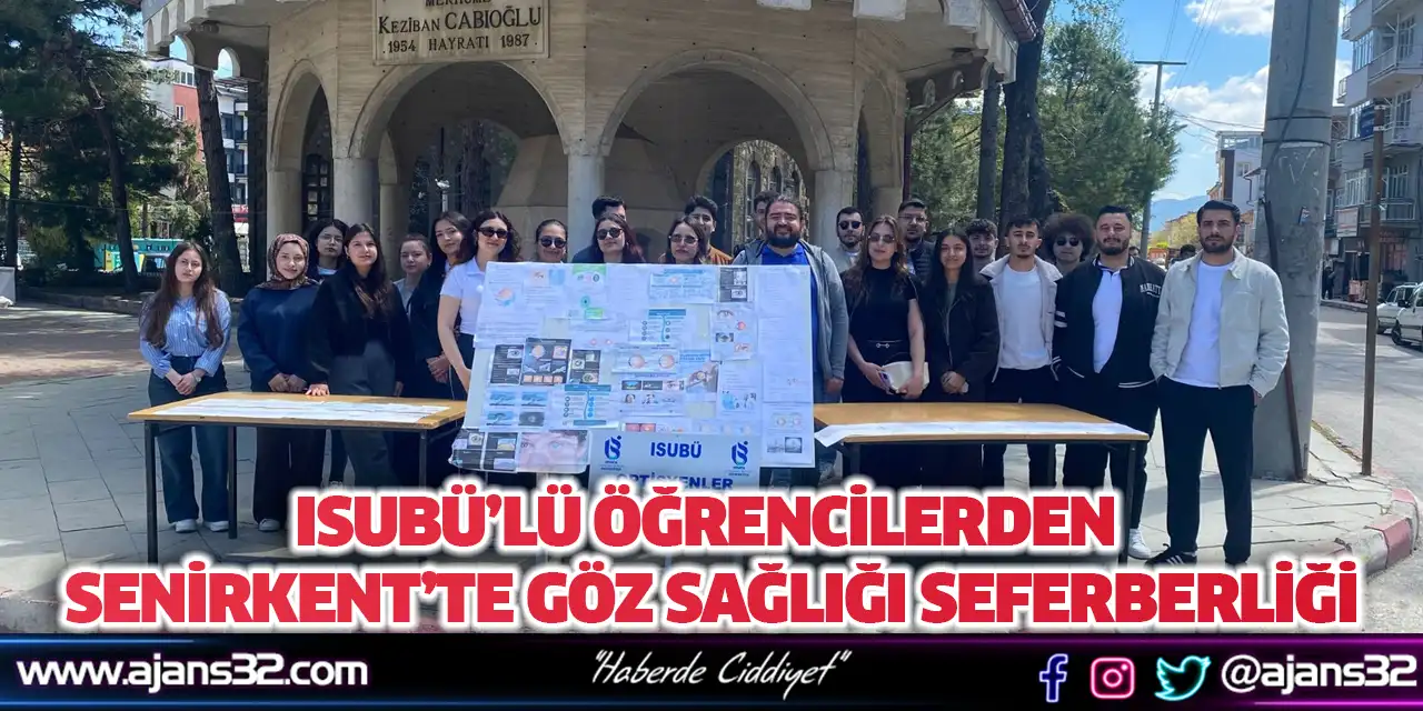 ISUBÜ’lü Öğrencilerden  Senirkent’te Göz Sağlığı Seferberliği