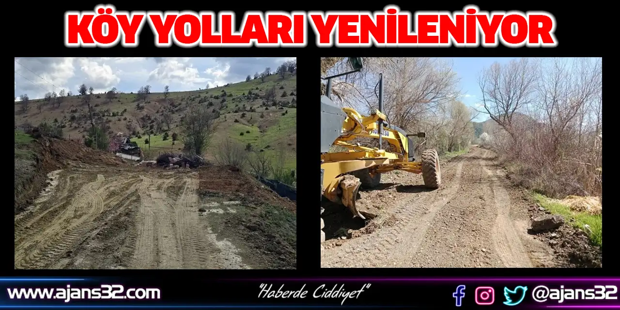 Köy Yolları Yenileniyor