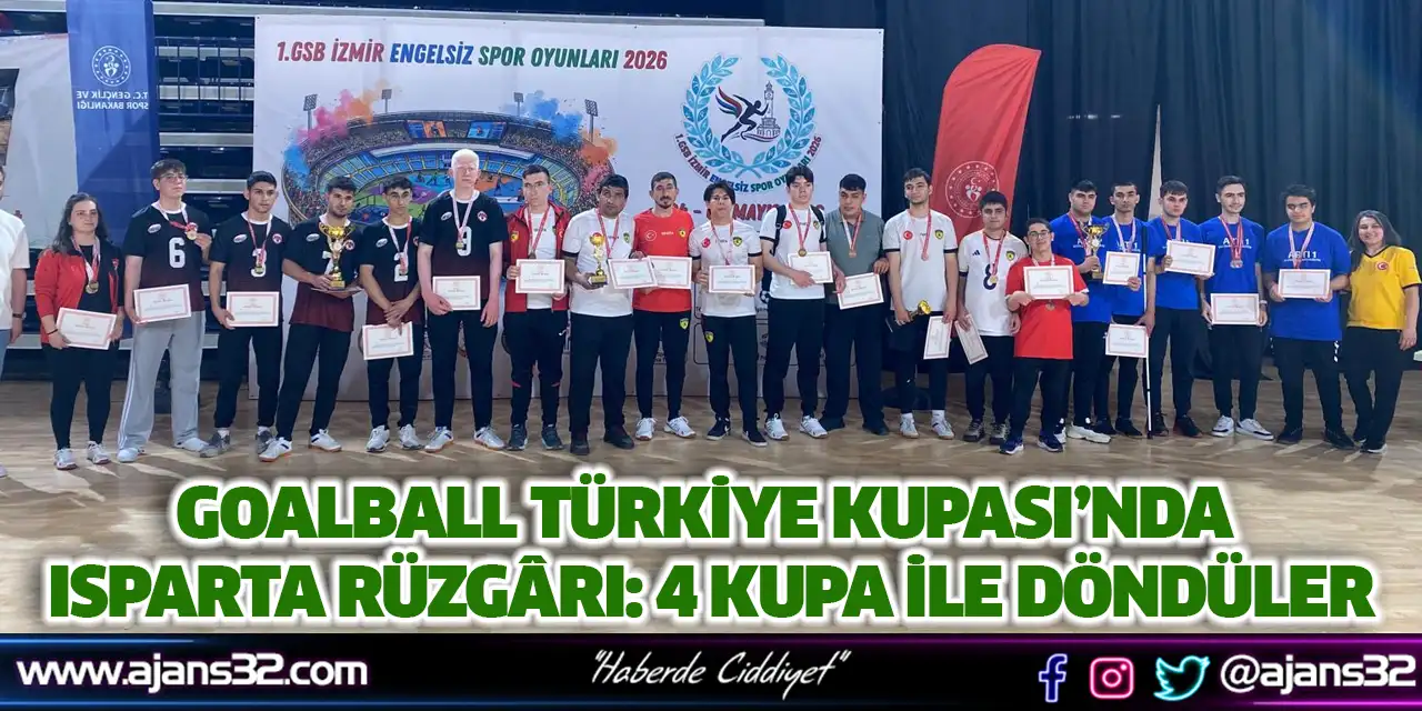 Goalball Türkiye Kupası’nda Isparta Rüzgârı: 4 Kupa İle Döndüler