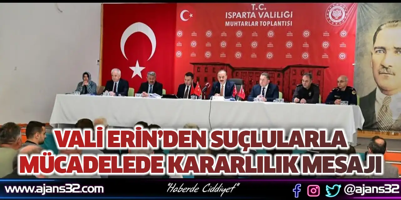 Vali Erin’den Suçlularla Mücadelede Kararlılık Mesajı