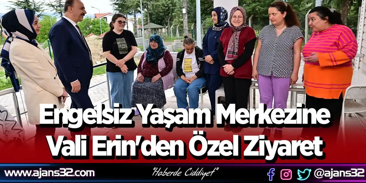 Vali Erin'den Engelsiz Yaşam Merkezine Özel Ziyaret