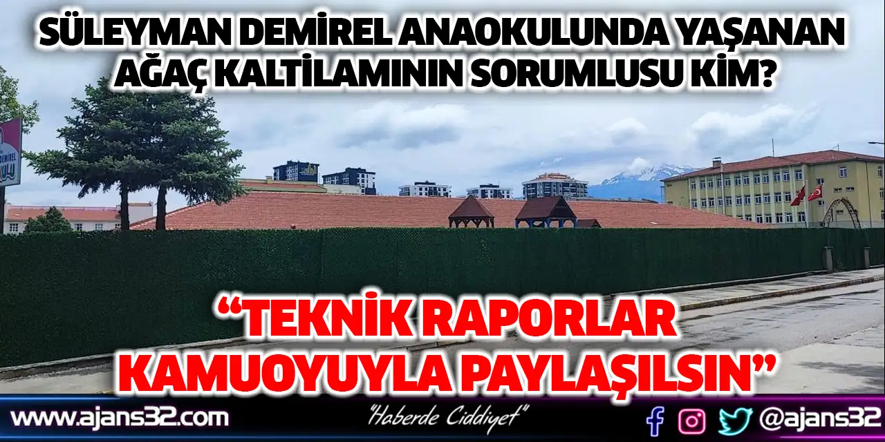 “Teknik Raporlar Kamuoyuyla Paylaşılsın”