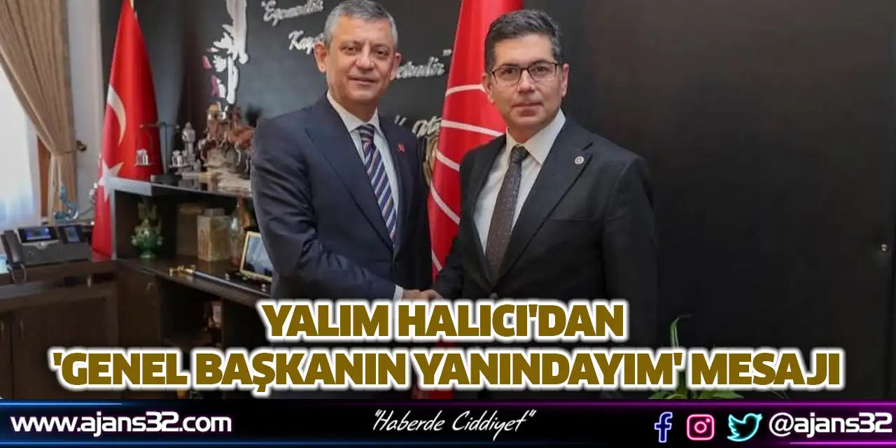 Halıcı'dan 'Genel Başkanın yanındayım' Mesajı