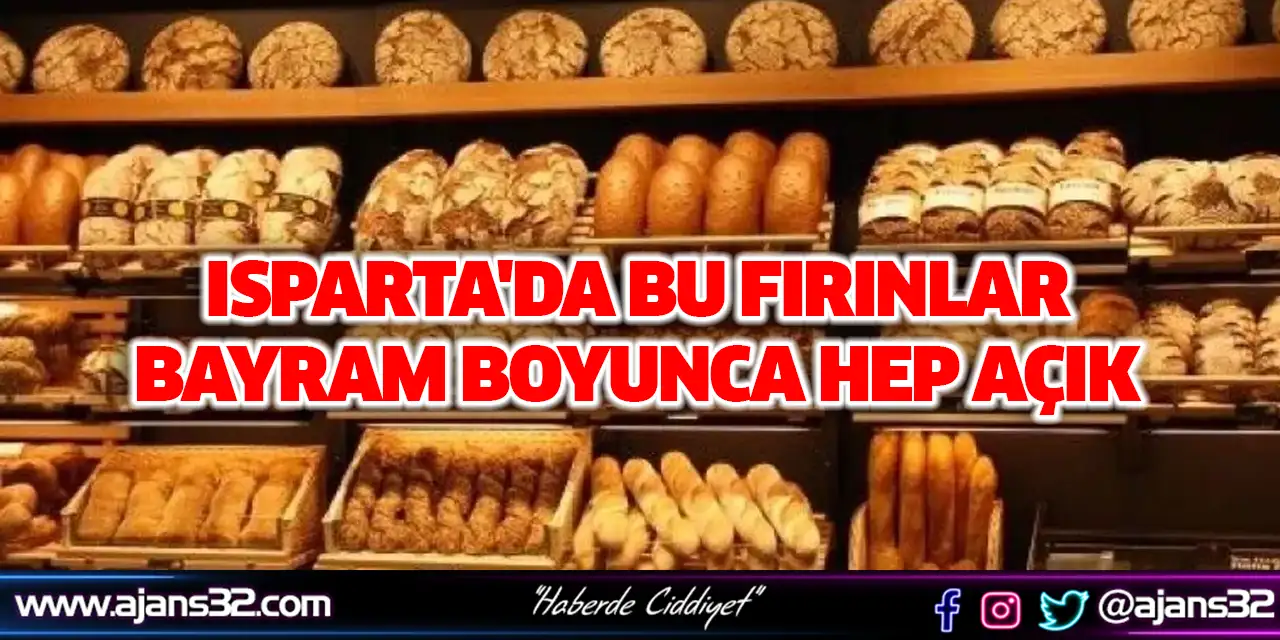 Bu Fırınlar Bayramda Hep Açık