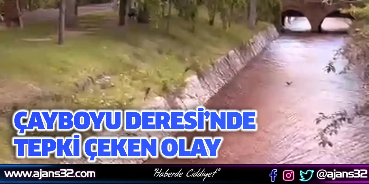 Çayboyu Deresi’nde Tepki Çeken Olay