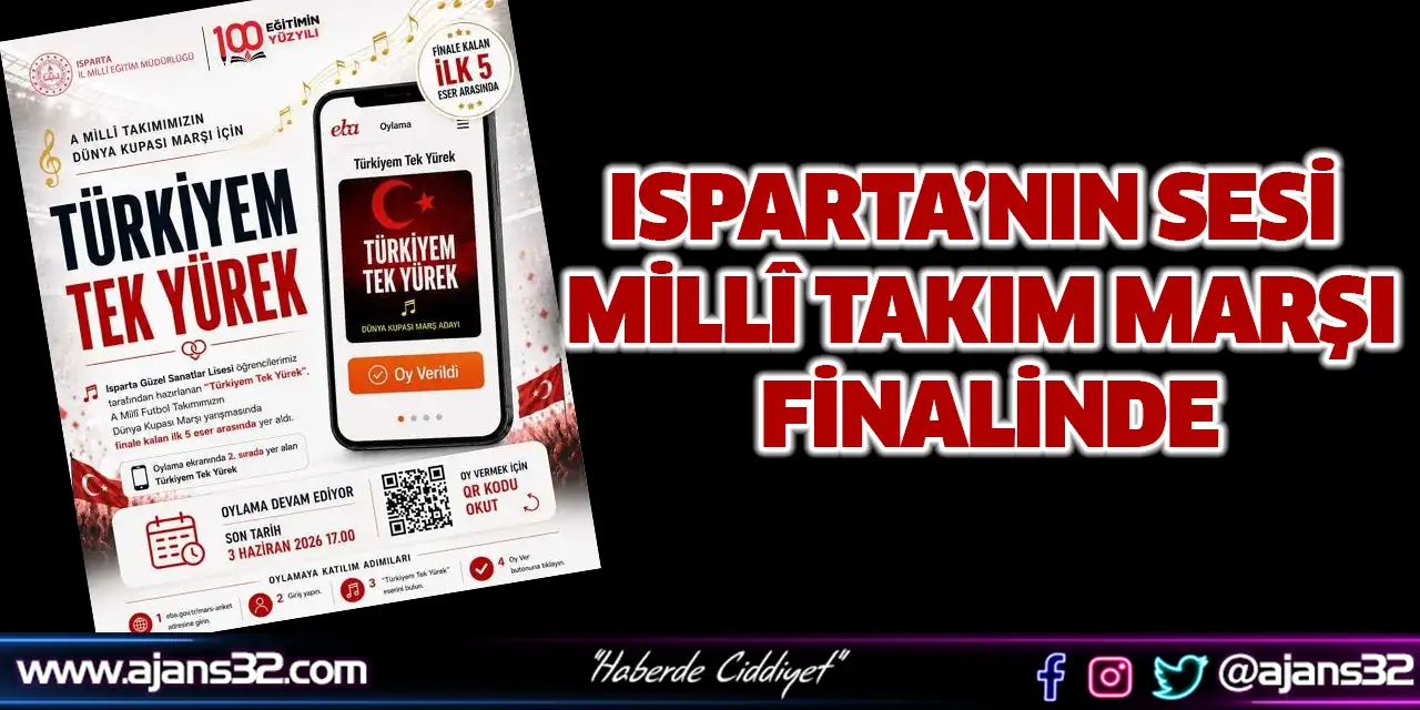 Isparta’nın Sesi Millî Takım Marşı Finalinde