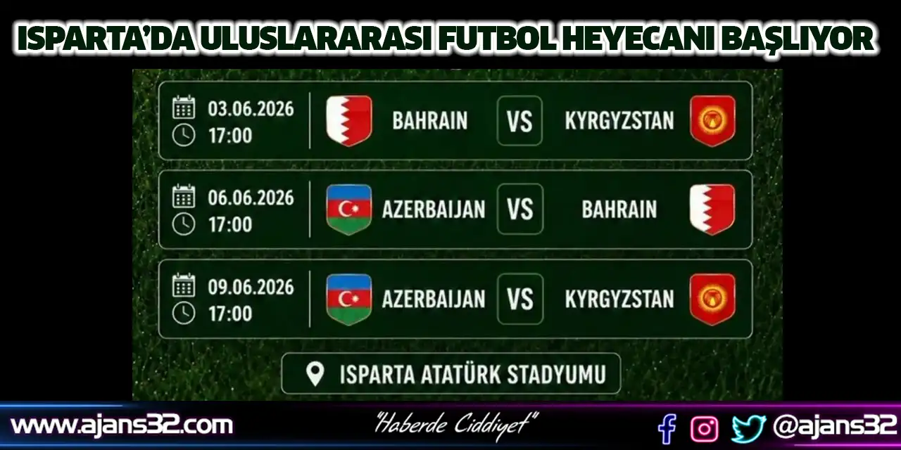 Isparta’da Uluslararası Futbol Heyecanı Başlıyor