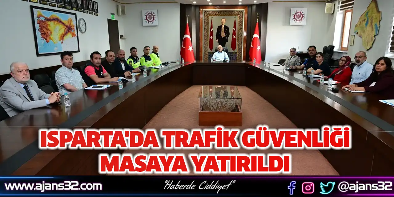 Isparta'da Trafik Güvenliği Masaya Yatırıldı