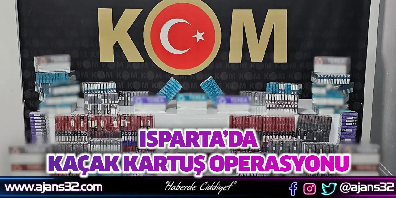 Isparta’da Kaçak Kartuş Operasyonu