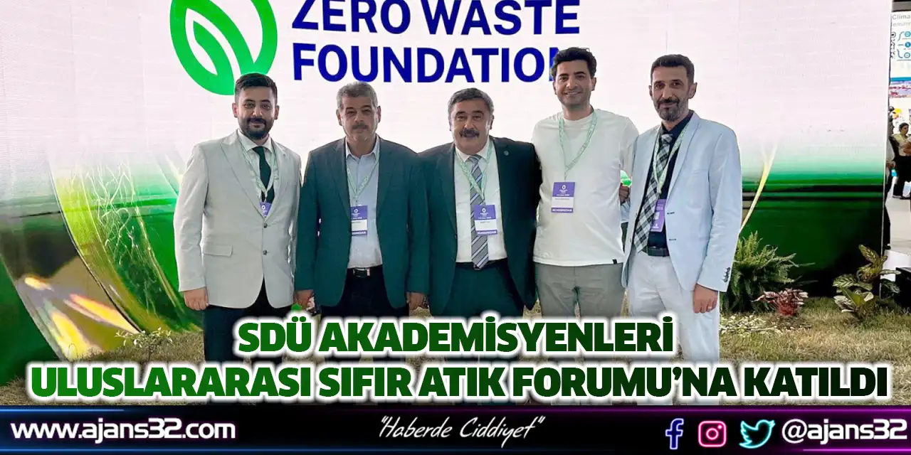 SDÜ Akademisyenleri Uluslararası Sıfır Atık Forumu
