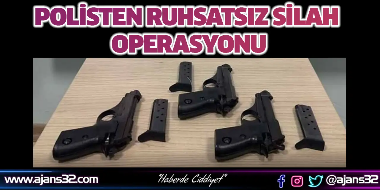 Polisten Ruhsatsız Silah Operasyonu