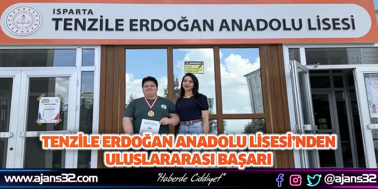 Tenzile Erdoğan Anadolu Lisesi’nden Uluslararası Başarı