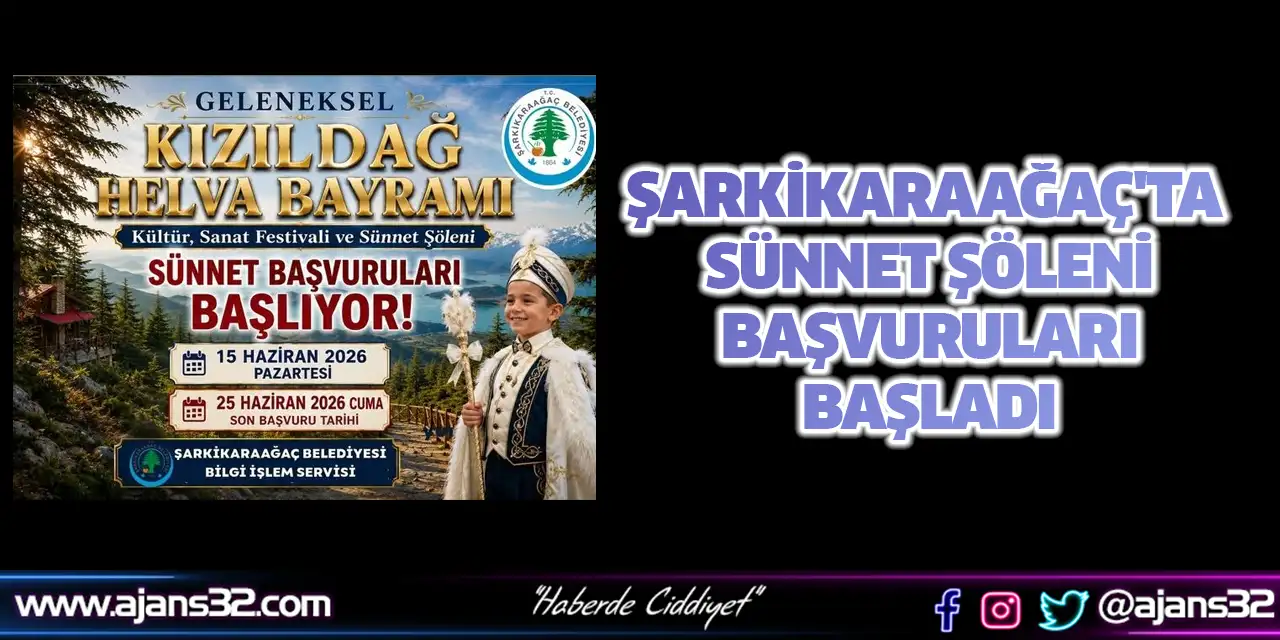Şarkikaraağaç'ta Sünnet Şöleni Başvuruları Başladı