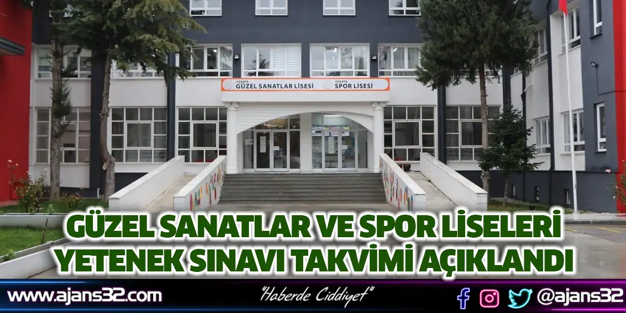 Güzel Sanatlar ve Spor Liseleri Yetenek Sınavı Takvimi Açıklandı