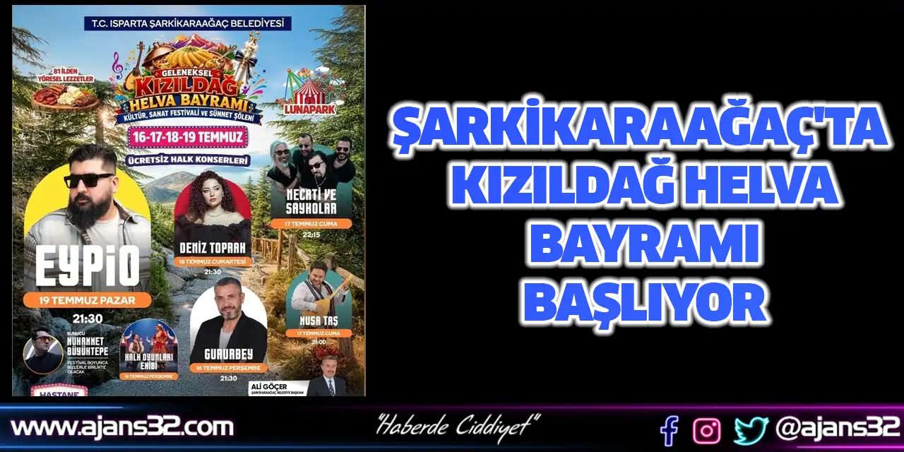 Şarkikaraağaç'ta Kızıldağ Helva Bayramı Başlıyor
