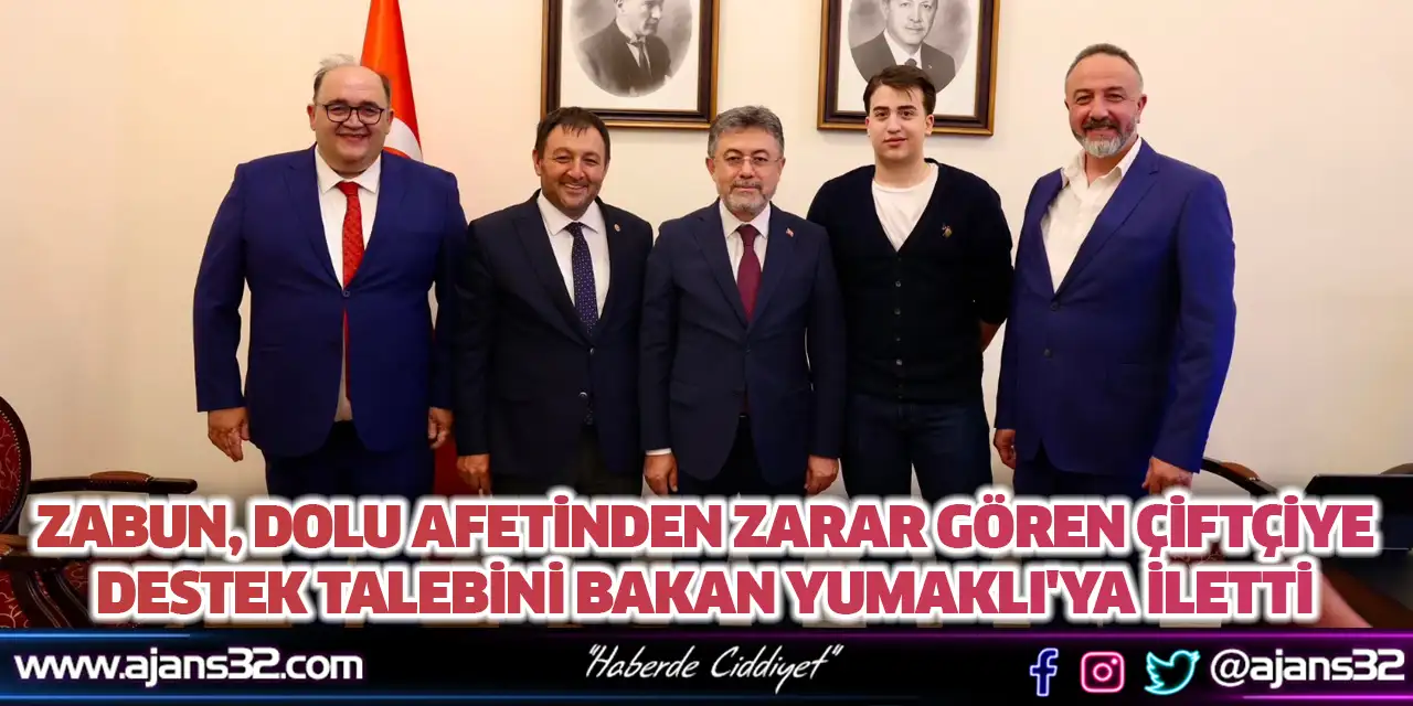 Dolu Afetinden Zarar Gören Çiftçiye Destek Talebini Bakan Yumaklı'ya İletti