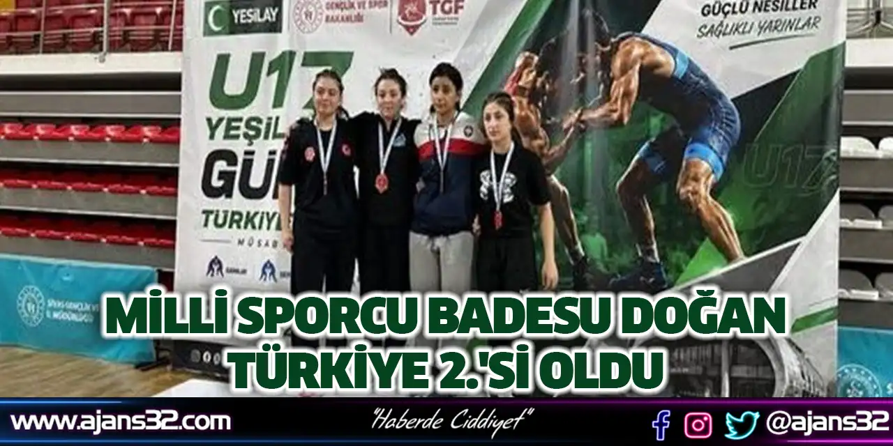 Milli Sporcu Badesu Doğan Türkiye 2.'si Oldu