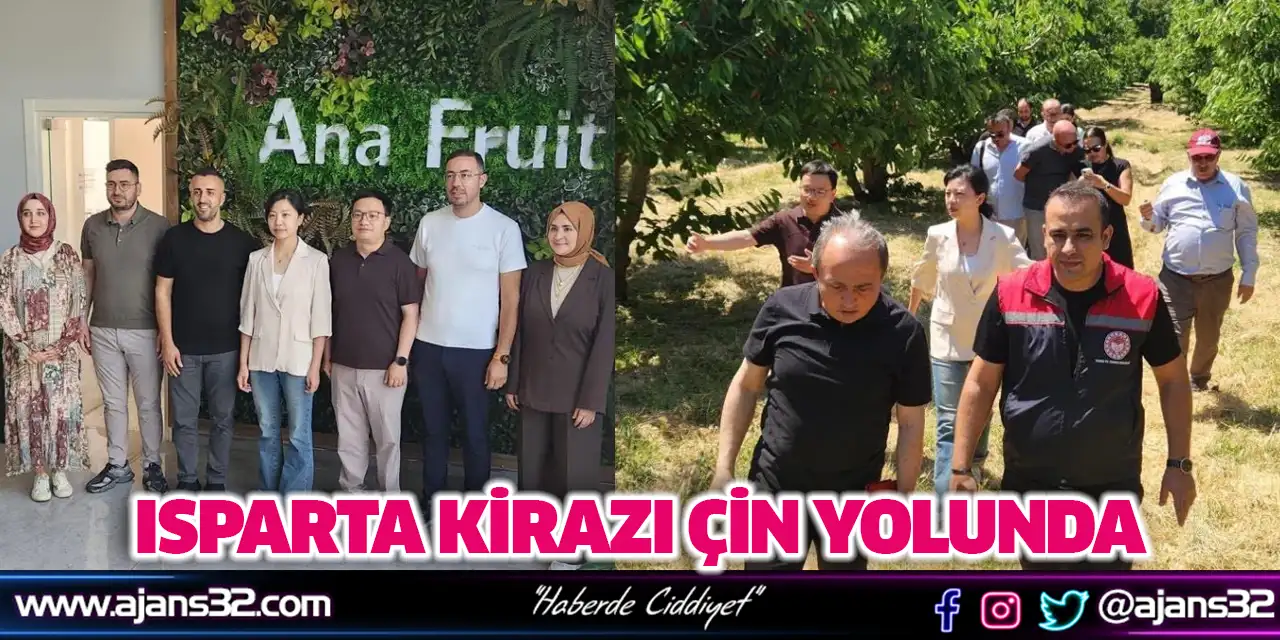 Isparta Kirazı Çin Yolunda