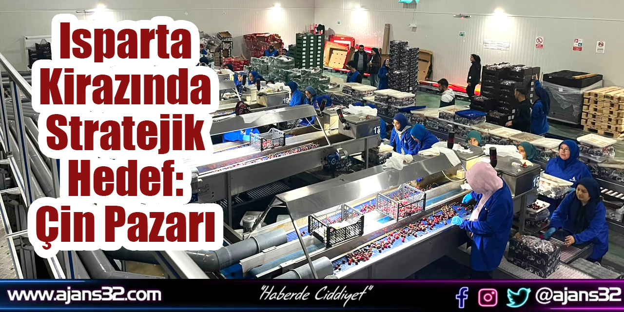Isparta Kirazında Stratejik Hedef: Çin Pazarı