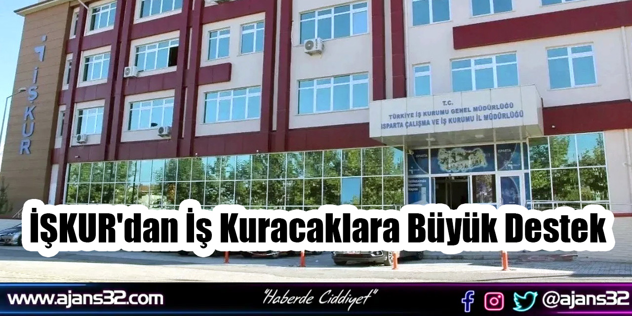 İŞKUR'dan İş Kuracaklara Büyük Destek