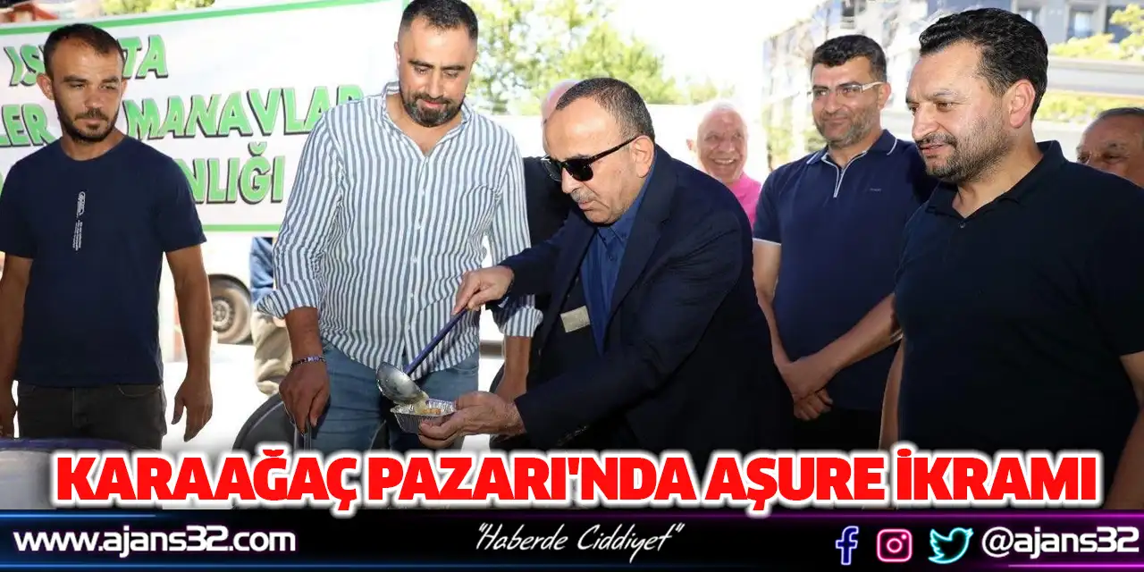 Karaağaç Pazarı'nda Aşure İkramı