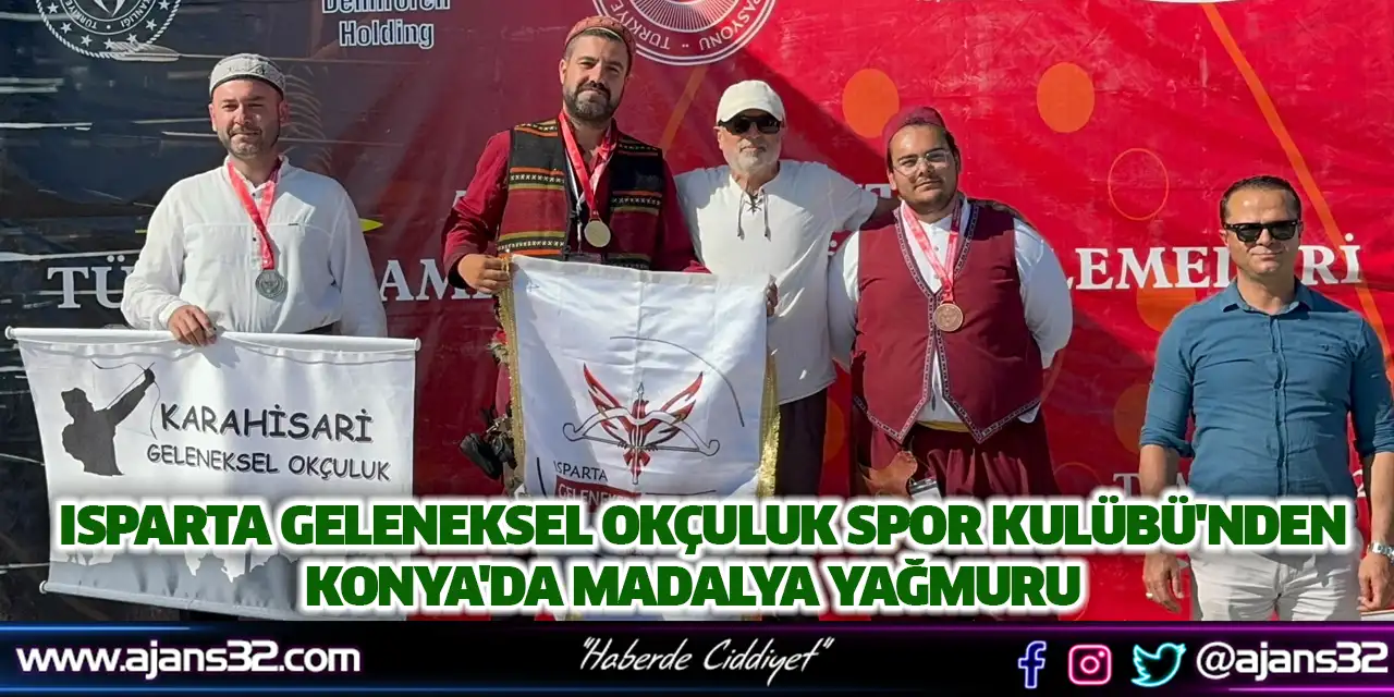 Isparta Geleneksel Okçuluk Spor Kulübü'nden Konya'da Madalya Yağmuru
