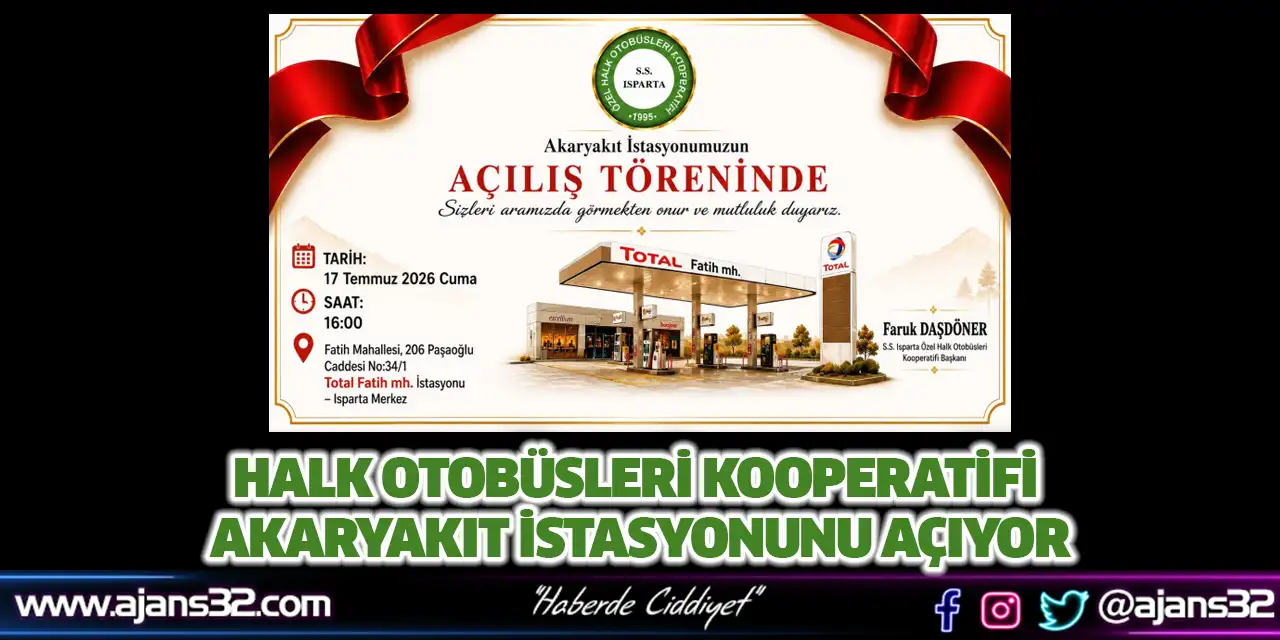 Halk Otobüsleri Kooperatifi Akaryakıt İstasyonunu Açıyor