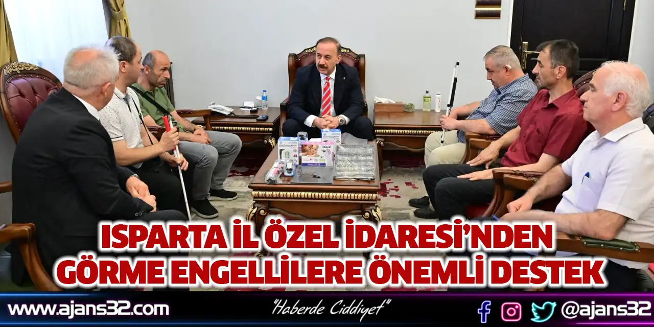Isparta İl Özel İdaresi’nden Görme Engellilere Önemli Destek