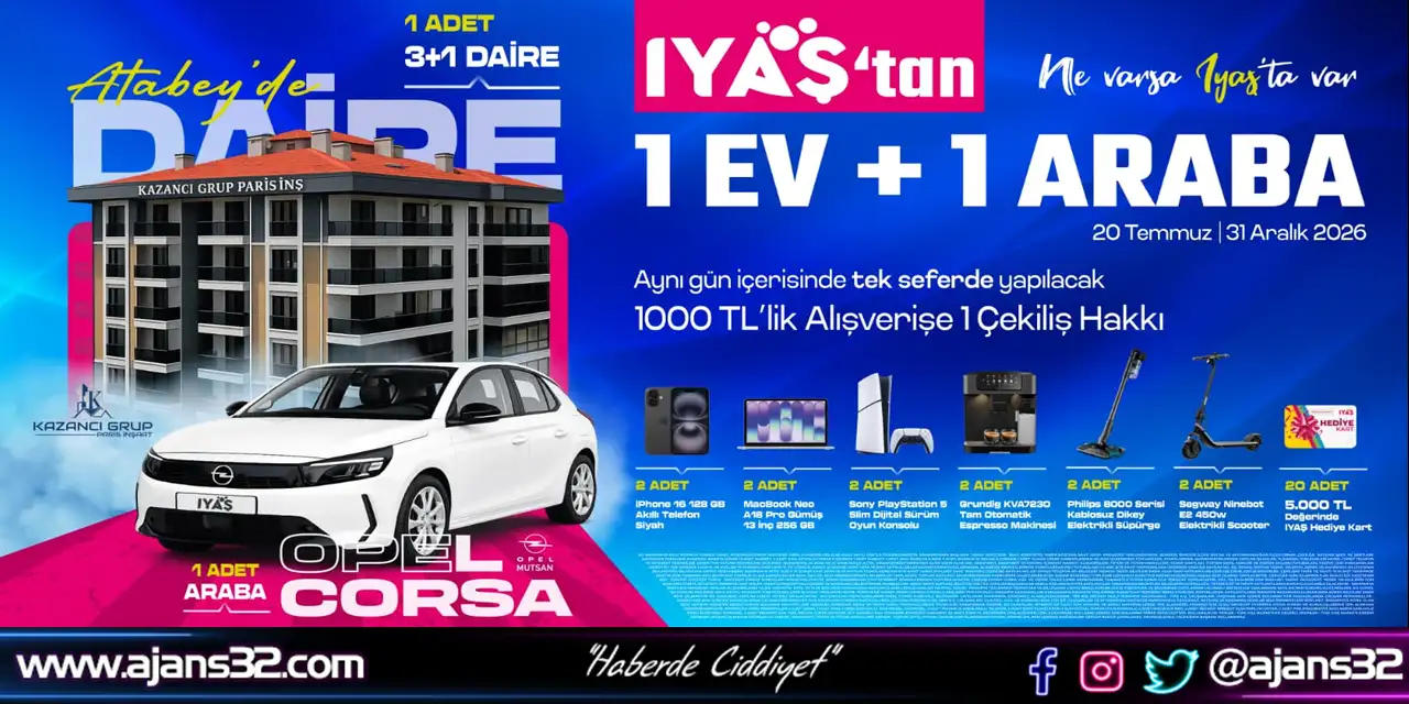 Iyaş’tan Yılın Çekilişi: 1 Ev, 1 Araba Ve Onlarca Hediye!