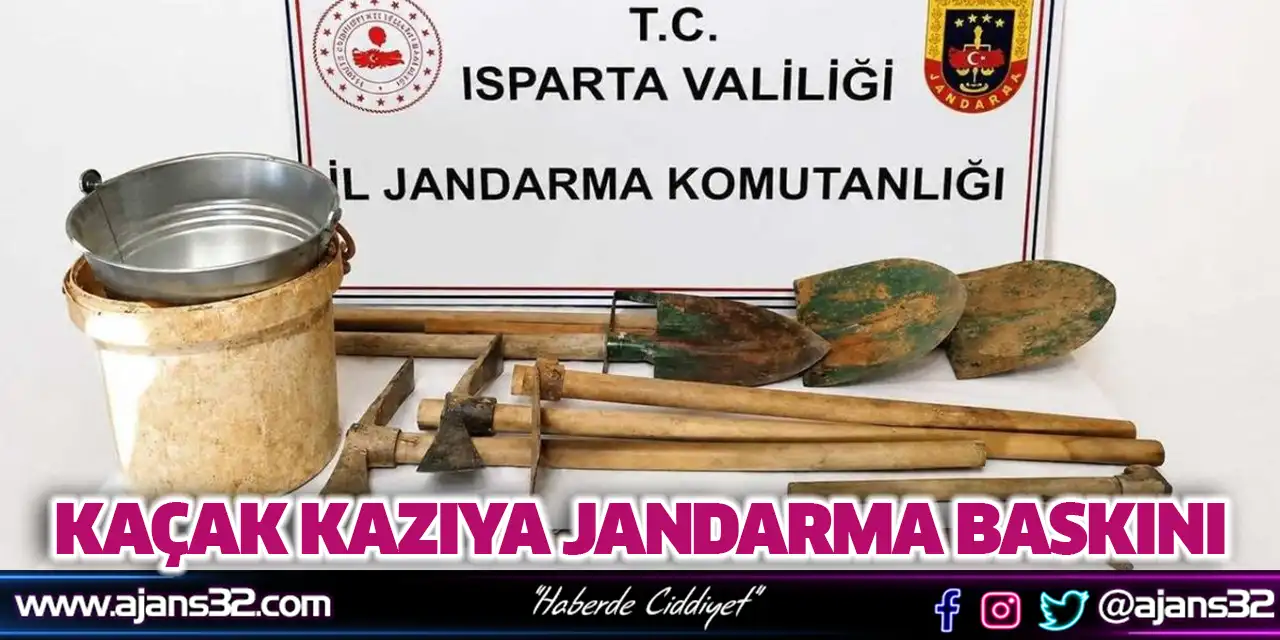Kaçak Kazıya Jandarma Baskını
