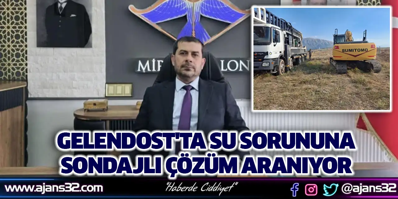 Gelendost'ta Su Sorununa Sondajlı Çözüm Aranıyor