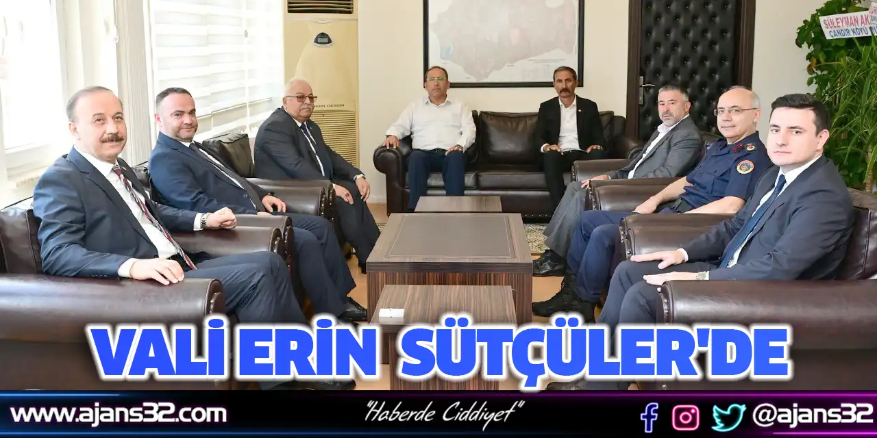 Vali Erin  Sütçüler'de