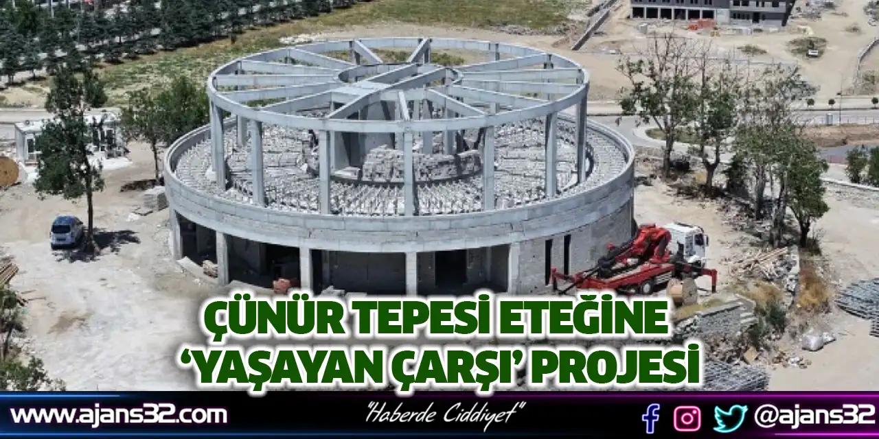 Çünür Tepesi Eteğine ‘Yaşayan Çarşı’ Projesi