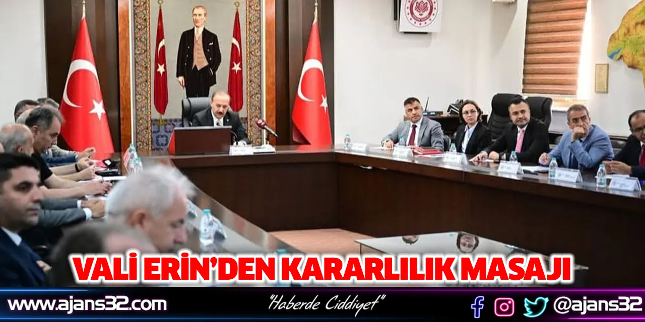 Vali Erin’den Kararlılık Masajı