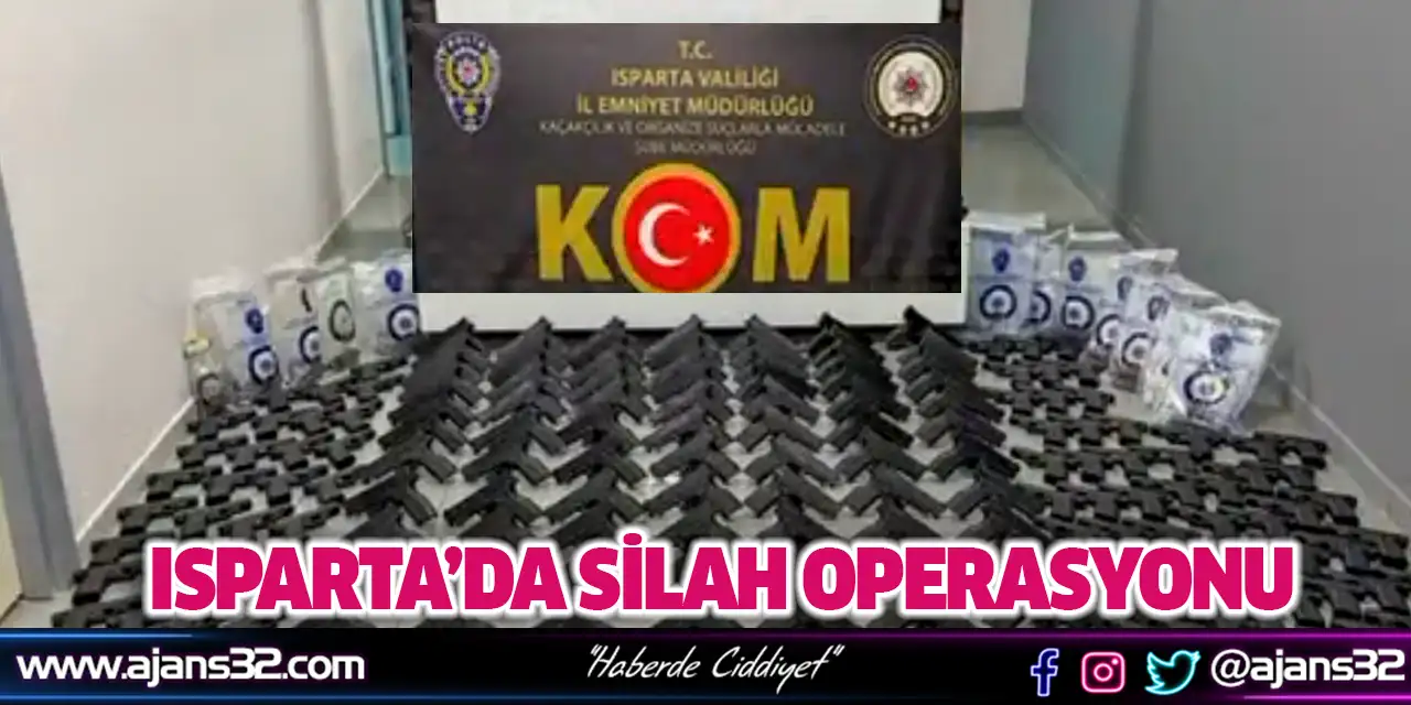 Isparta'da Silah Operasyonu