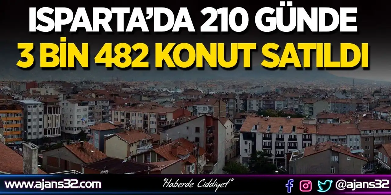 210 Günde 3 Bin 482 Konut Satıldı