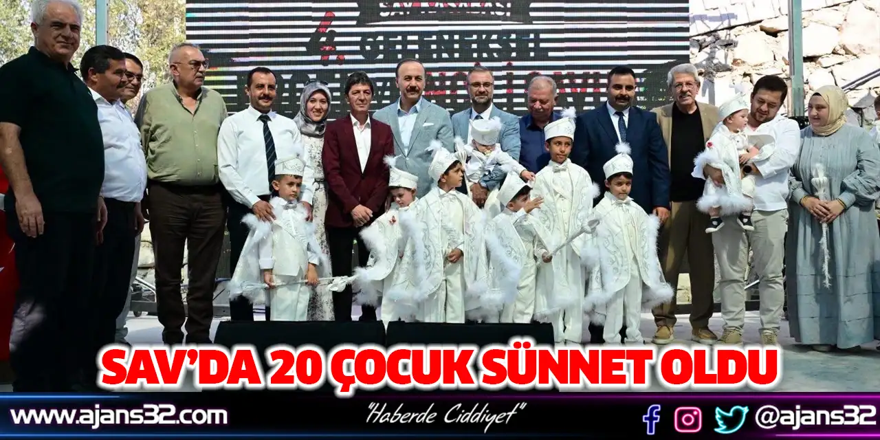 Sav’da 20 Çocuk Sünnet Oldu