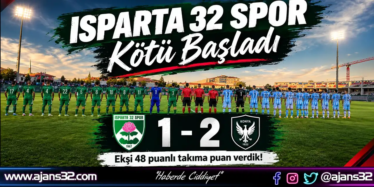 Eksi 48 Puanlı Adana Demirspor'dan Isparta'da Tarihi Darbe