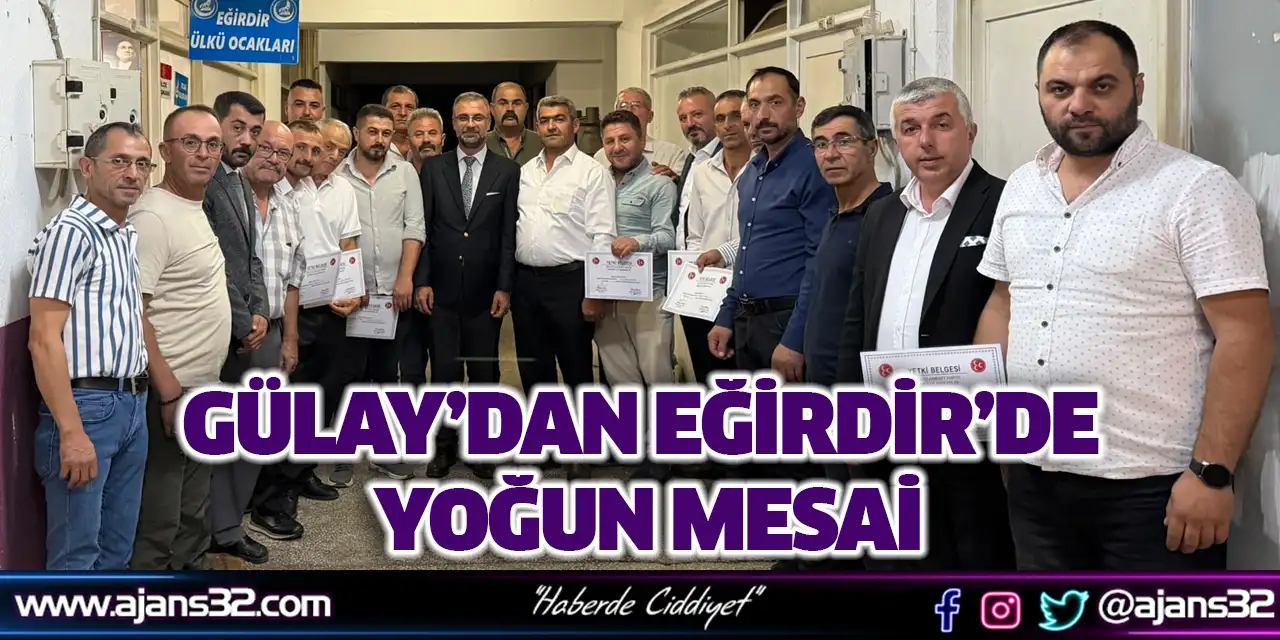 Gülay’dan Eğirdir’de Yoğun Mesai