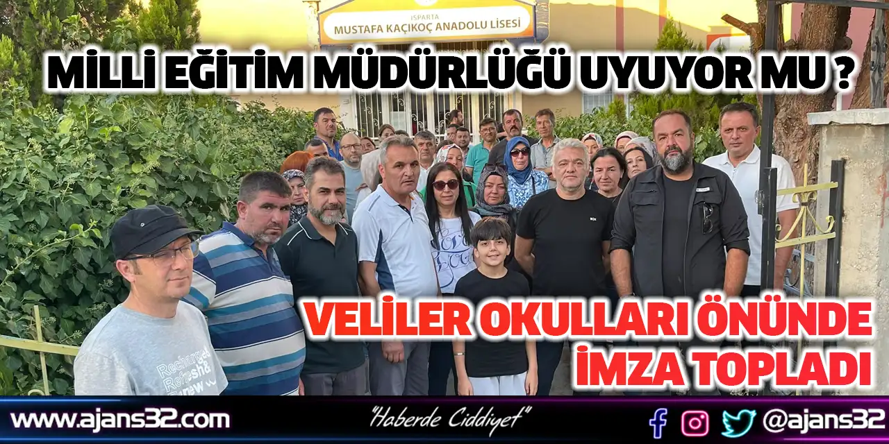 Veliler Okulları Önünde İmza Topladı