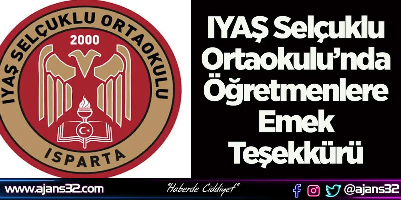 IYAŞ Selçuklu Ortaokulu’nda Öğretmenlere Emek Teşekkürü