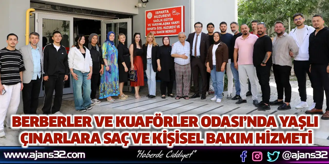Berberler Ve Kuaförler Odası’nda Yaşlı  Çınarlara Saç Ve Kişisel Bakım Hizmeti