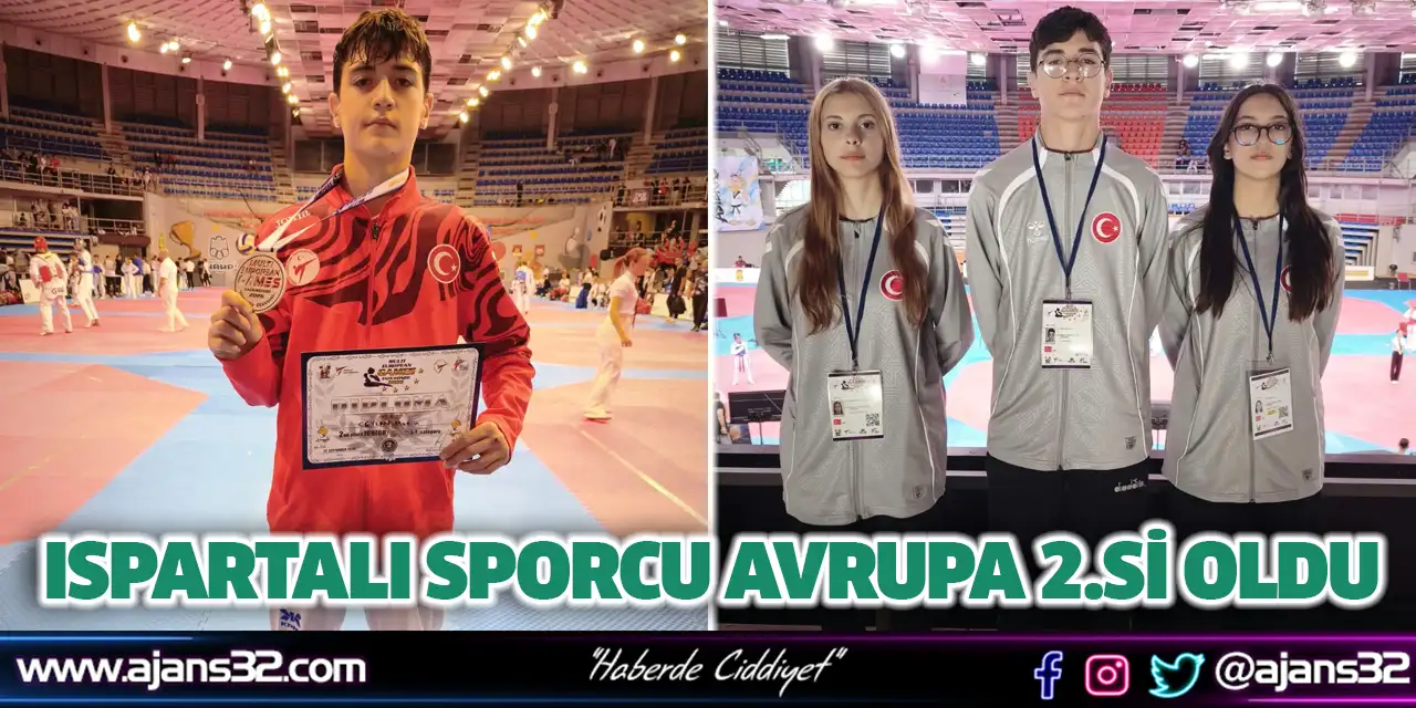 Ispartalı Sporcu Avrupa 2.si Oldu