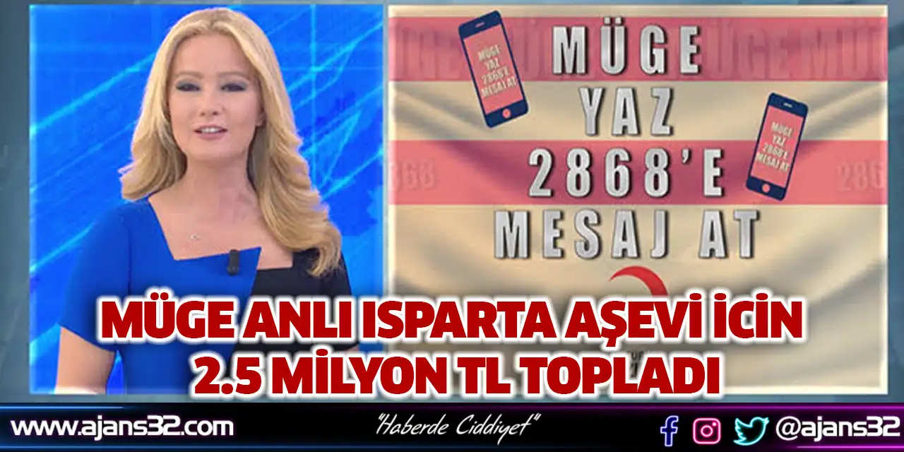 Müge Anlı Aşevi İcin 2.5 Milyon Tl Topladı
