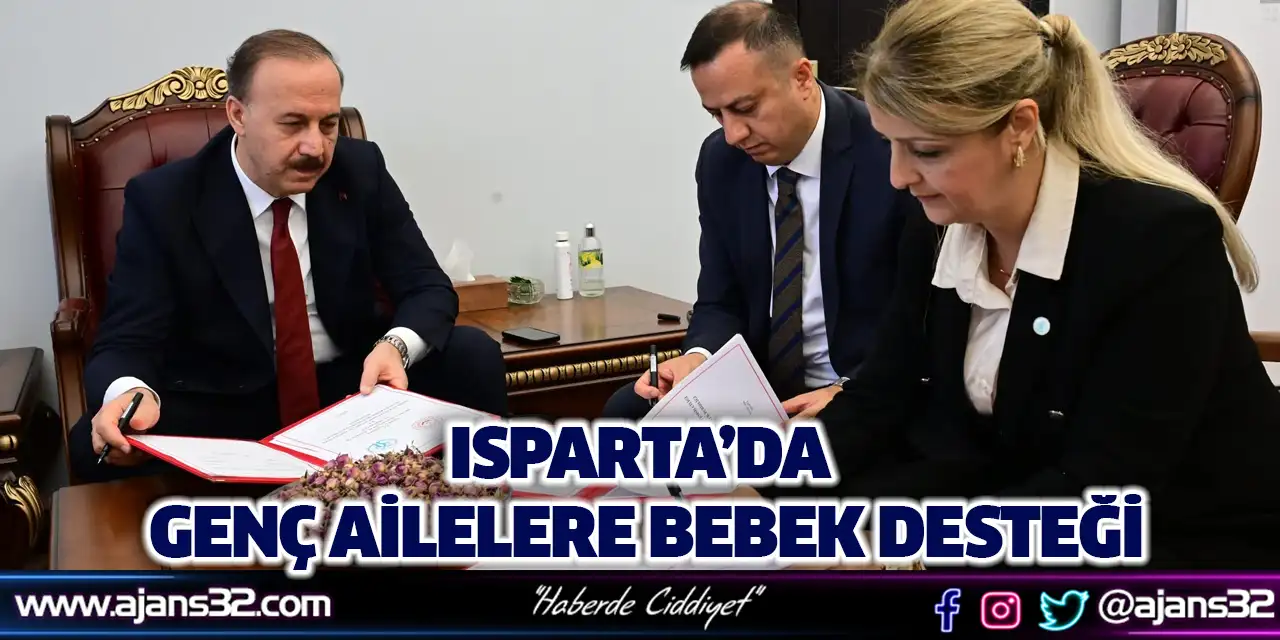 Isparta’da Genç Ailelere Bebek Desteği