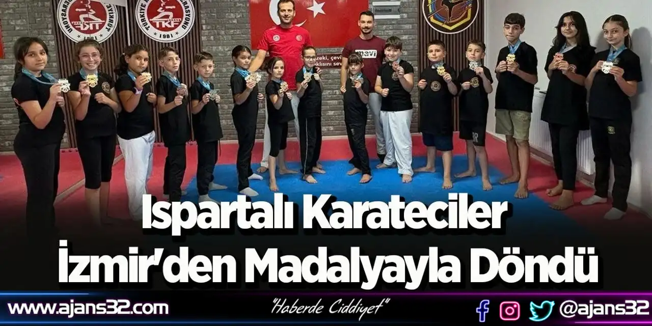 Ispartalı Karateciler İzmir'den Madalyayla Döndü