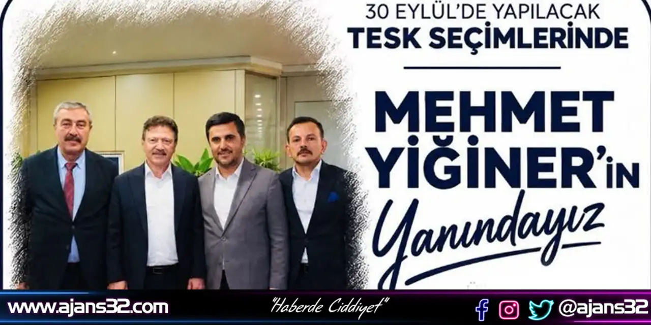 Daşdöner’den Mehmet Yiğiner’e Tesk Seçimleri Öncesi Destek