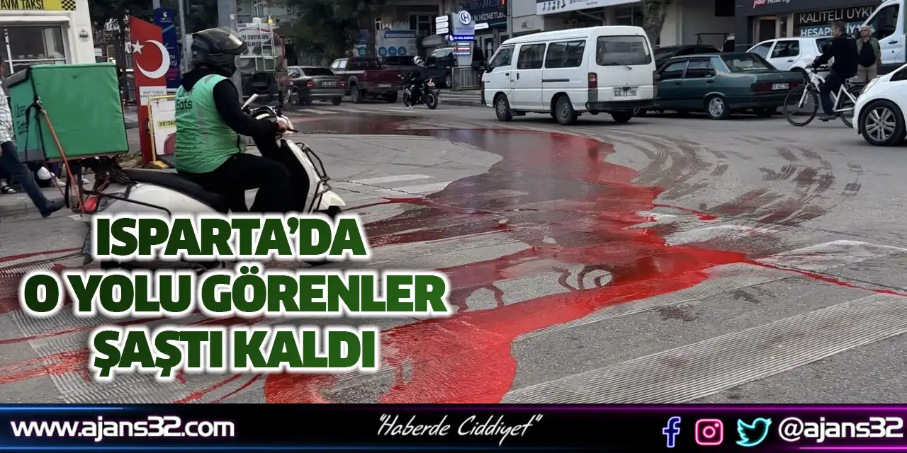 Isparta’da O Yolu Görenler Şaştı Kaldı