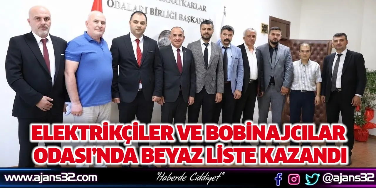 Elektrikçiler ve Bobinajcılar Odası’nda Beyaz Liste Kazandı